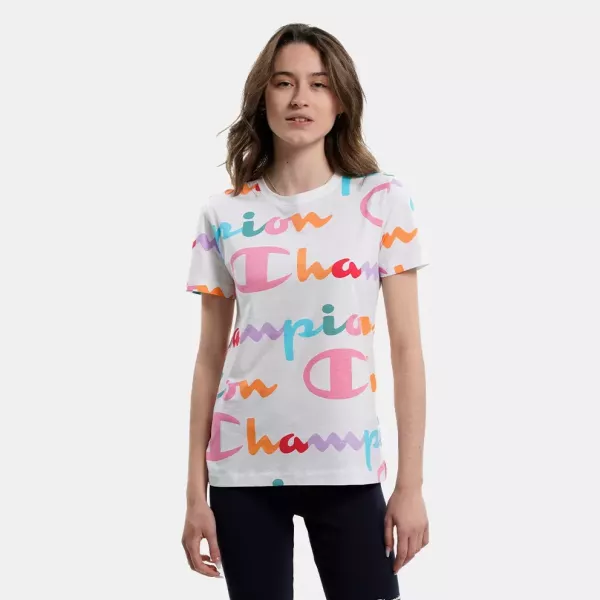 CREWNECK T-SHIRT FEMME BLANC