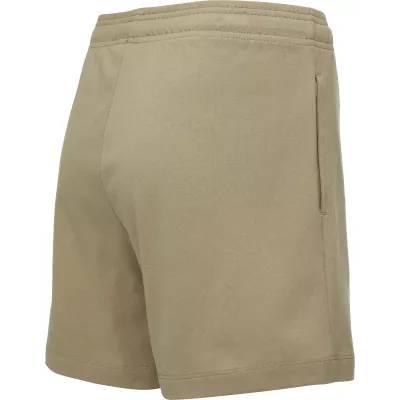Short femme Champion SHORTS 117144-MS066 beige en coton avec taille ajustable et coupe classique confortable