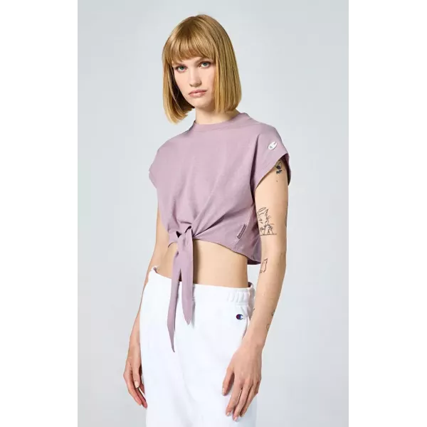CREWNECK T-SHIRT FEMME VIOLET