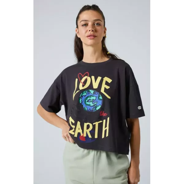CREWNECK T-SHIRT FEMME NOIR
