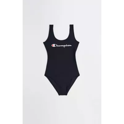 Maillot de bain femme Champion SWIMMING SUIT 117259-KK001 noir en matière extensible confortable