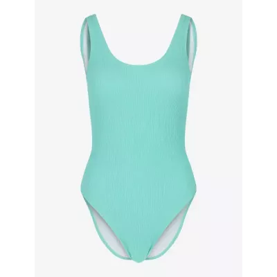 Maillot de bain femme Champion SWIMMING SUIT 117260-BS049 turquoise avec tissu extensible et logo brodé