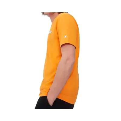 T-shirt homme CHAMPION CREWNECK orange avec logo poitrine