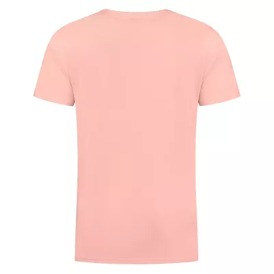 T-shirt homme CHAMPION CREWNECK rose avec logo poitrine