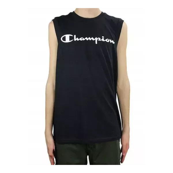 SLEEVELESS CREWNECK T-SHIRT HOMME NOIR