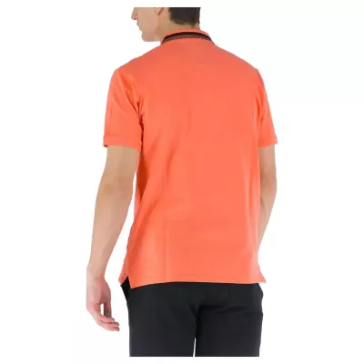 Polo homme CHAMPION orange manches courtes 100% coton avec col polo