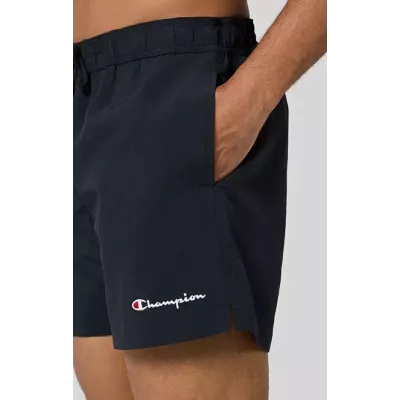 Short de bain homme CHAMPION noir BEACHSHORT avec cordon et poches latérales 219979-KK001