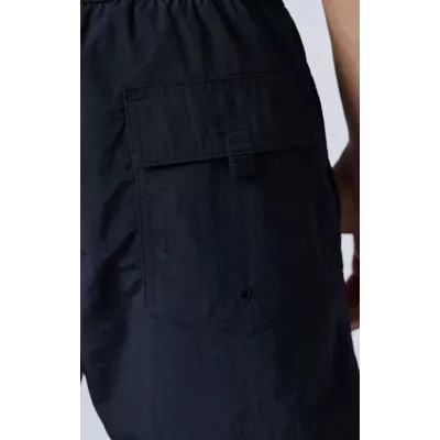 Short de bain homme CHAMPION noir BEACHSHORT avec cordon et poches latérales 219979-KK001