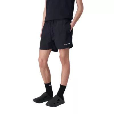 Short de bain homme CHAMPION noir BEACHSHORT avec cordon et poches latérales 219979-KK001
