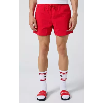 Short de bain homme CHAMPION rouge BEACHSHORT avec doublure maille et cordon 219979-RS032