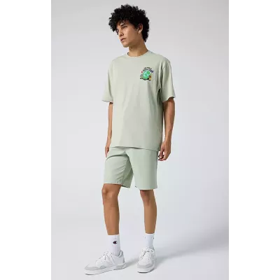 Bermuda homme CHAMPION vert Eco Future en coton stretch style casual E20007-GS072