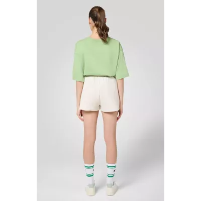 Short femme CHAMPION beige regular fit en coton mélangé style casual confortable E10012-YS137