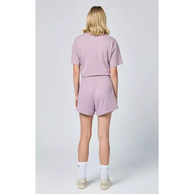 Bermuda femme CHAMPION violet en coton mélangé style décontracté E10009-PS162