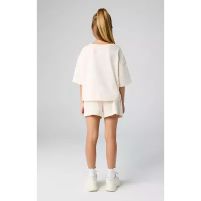 Short fille CHAMPION beige 100% coton style casual confortable 404973-YS137