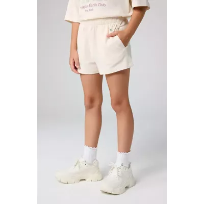 Short fille CHAMPION beige 100% coton style casual confortable 404973-YS137