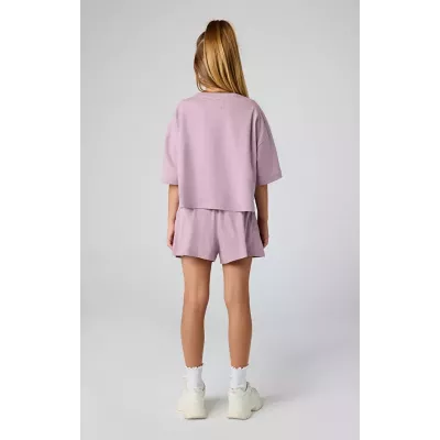 Short fille CHAMPION violet 100% coton coupe confortable 404973-PS162