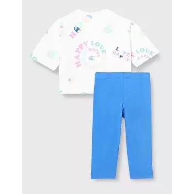 Ensemble fille CHAMPION blanc 100% coton tenue enfant confortable 404968-WL001