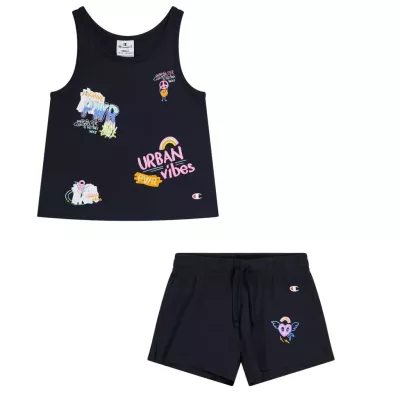 Ensemble enfant CHAMPION noir 100% coton tenue confortable polyvalente
 404931-KK001