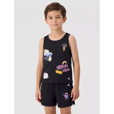 Ensemble enfant CHAMPION noir 100% coton tenue confortable polyvalente
 404931-KK001