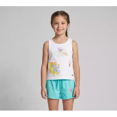 Ensemble enfant CHAMPION blanc 100% coton tenue enfant confortable  404931-WW001
