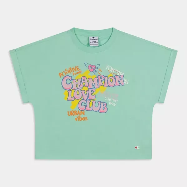 CREWNECK T-SHIRT FILLE VERT