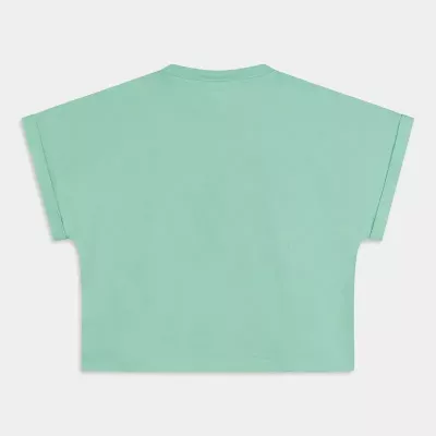 champion CREWNECK T-SHIRT FILLE VERT 404932-GS009