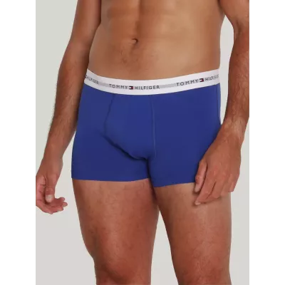 Pack de 3 boxers homme Tommy Hilfiger ESSENTIAL TRUNK UM0UM02761-0T7 multicolore avec ceinture logo élastique