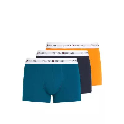 Pack de 3 boxers homme Tommy Hilfiger ESSENTIAL TRUNK UM0UM02761-0VH multicolore avec ceinture logo élastique