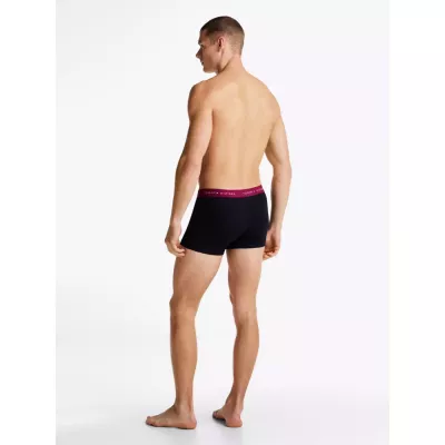 Pack de 5 boxers homme Tommy Hilfiger CONTRAST LOGO WAISTBAND UM0UM03061-0T5 multicolore avec ceinture logo contrastée
