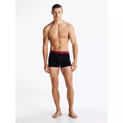 Pack de 5 boxers homme Tommy Hilfiger CONTRAST LOGO WAISTBAND UM0UM03061-0T5 multicolore avec ceinture logo contrastée