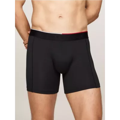 Pack de 3 boxers homme Tommy Hilfiger MICROFIBRE REPEAT LOGO UM0UM03391-0SI noirs avec ceinture logo élastique