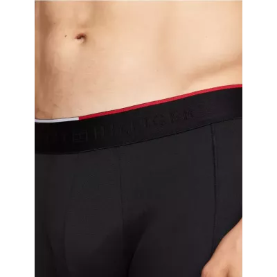 Pack de 3 boxers homme Tommy Hilfiger MICROFIBRE REPEAT LOGO UM0UM03391-0SI noirs avec ceinture logo élastique