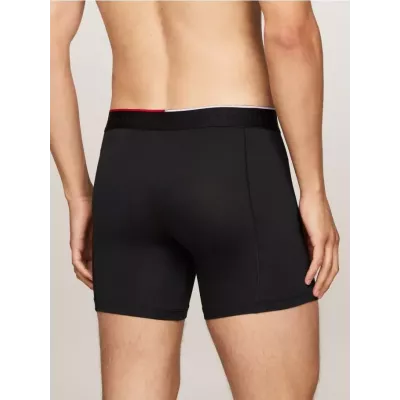 Pack de 3 boxers homme Tommy Hilfiger MICROFIBRE REPEAT LOGO UM0UM03391-0SI noirs avec ceinture logo élastique