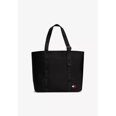 Sac cabas Tommy Hilfiger ESSENTIAL DAILY TOTE AW0AW16273-BDS noir avec poignées logo dimensions 49x22x35 cm