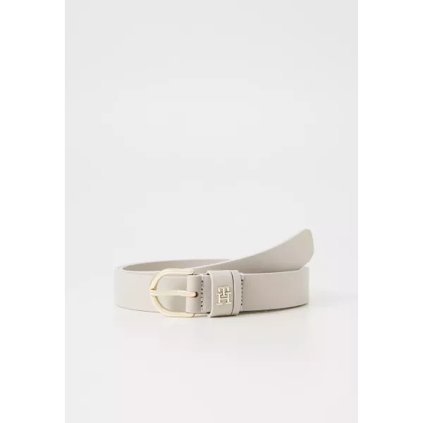 CEINTURE ESSENTIAL TH MONOGRAM LEATHER BEIGE