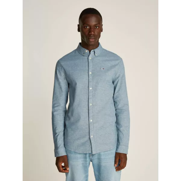 CHEMISE SLIM STRETCH OXFORD BLEUE