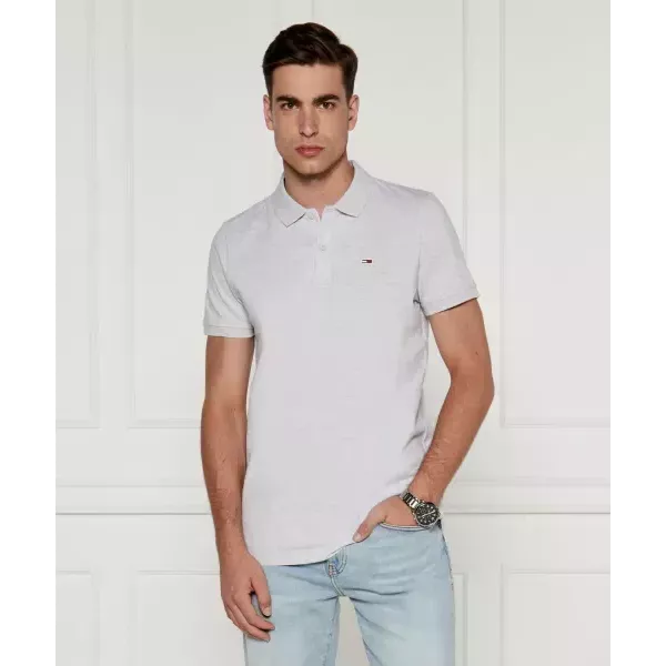 POLO HOMME SLIM PLACKET GRIS