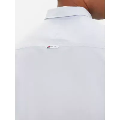 Chemise homme Tommy Jeans ENTRY REGULAR OXFORD DM0DM19134-C3S bleue en coton avec col boutonné coupe classique