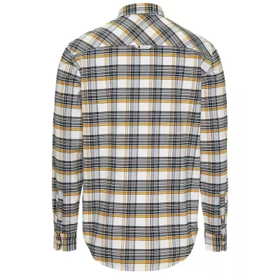 Chemise homme Tommy Jeans REGULAR OXFORD CHECK DM0DM19648-YBH multicolore en coton à carreaux coupe regular manches longues