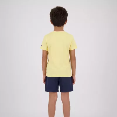 Ensemble enfant CHAMPION jaune avec t-shirt manches courtes et short taille élastique  306793-YS105