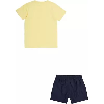 Ensemble enfant CHAMPION jaune avec t-shirt manches courtes et short taille élastique  306793-YS105