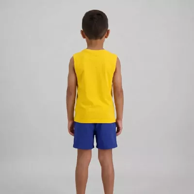 Ensemble garçon CHAMPION jaune avec débardeur short motif dinosaure bleu 306794-YS011