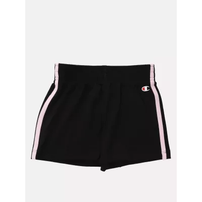 Ensemble fille CHAMPION noir avec t-shirt manches courtes et short 100% coton 404929-KK001