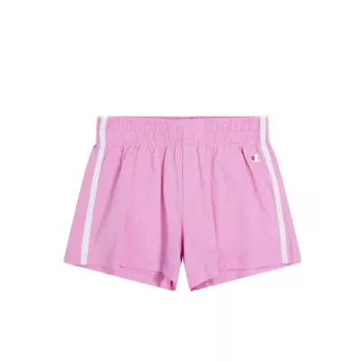 Ensemble fille CHAMPION blanc avec t-shirt et short logo imprimé