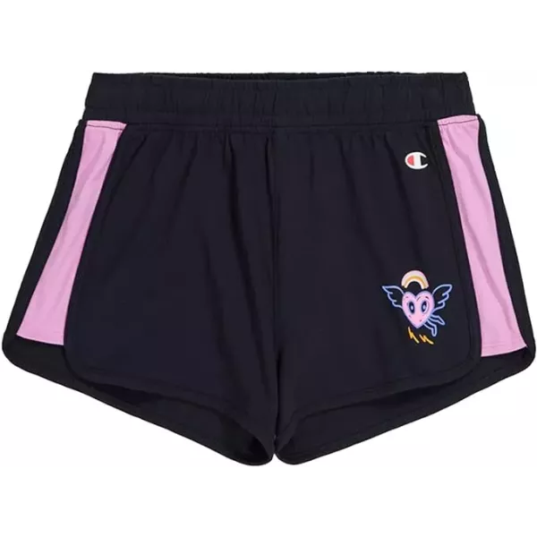 SHORT FILLE NOIR & ROSE