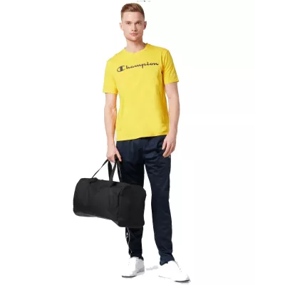 T-shirt homme CHAMPION CREWNECK jaune avec logo poitrine manches courtes 217146-YS011