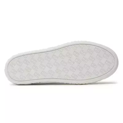 Sneakers homme Tommy Jeans LEATHER OUTSOLE EM0EM01159-BDS noires en cuir avec lacets semelle caoutchouc bout arrondi