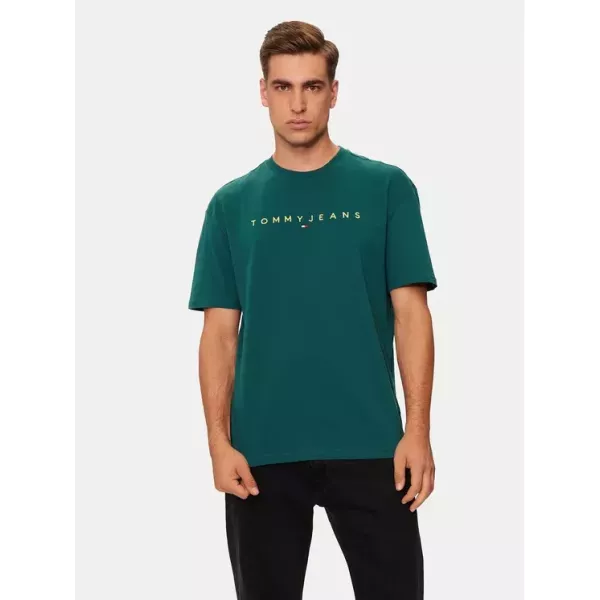 T-SHIRT HOMME LINEAR GOLD LOGO VERT