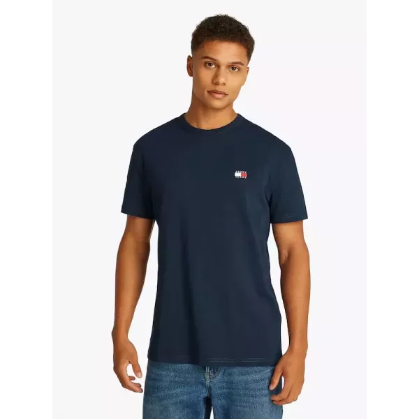 T-SHIRT HOMME REGULAR LIGHTWEIGHT BADGE TEE BLEU MARINE