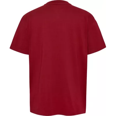 T-shirt homme Tommy Jeans T-SHIRT SIGNATURE TWIST DM0DM19683-XIT rouge en coton avec logo signature sur le devant